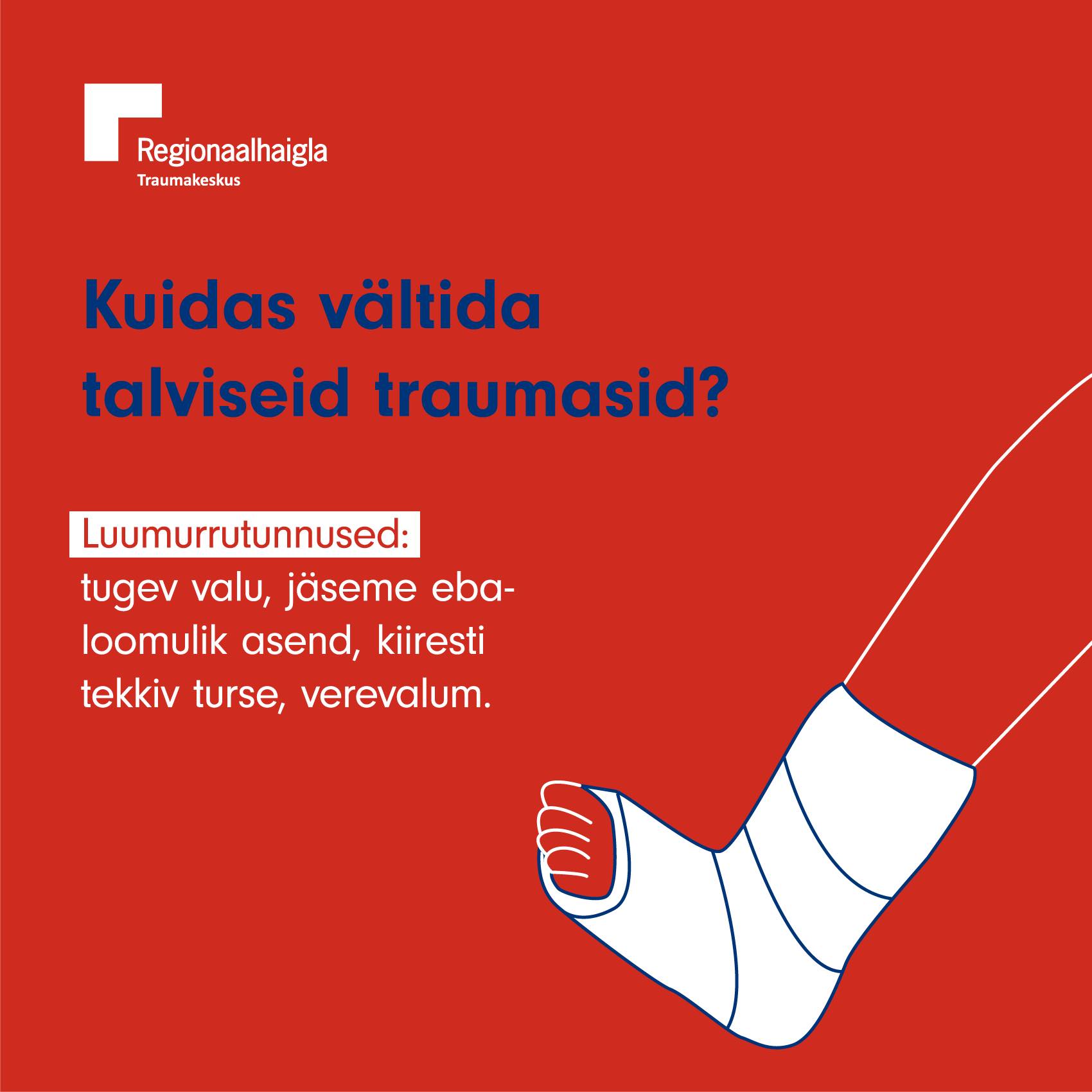 talvised traumad kukkumine