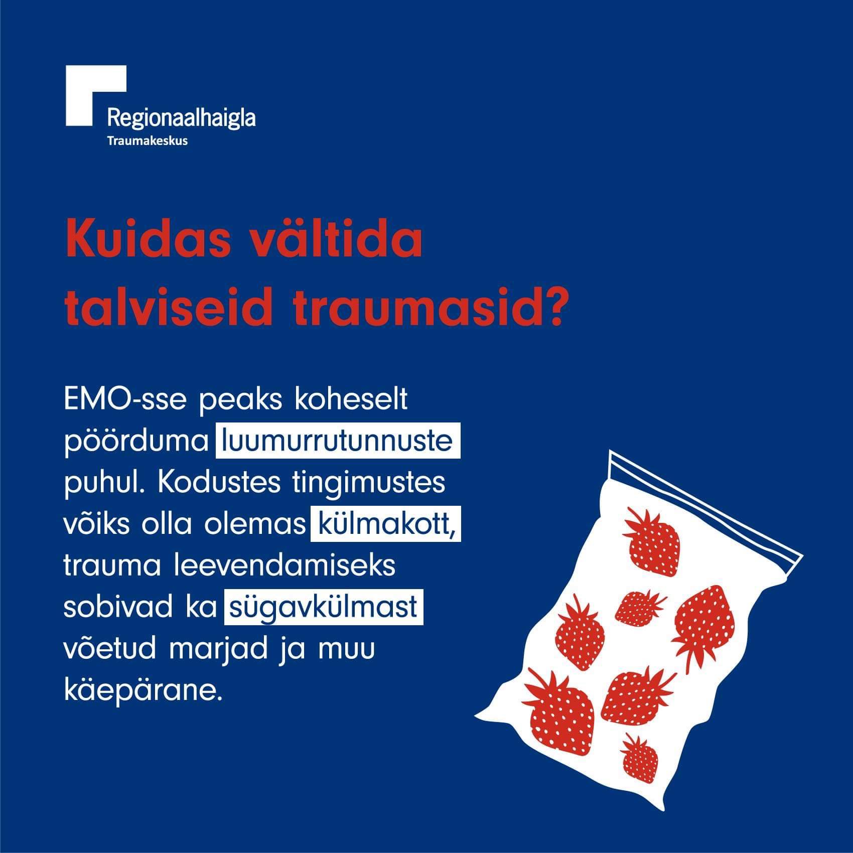 talvised traumad kukkumine